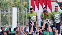 Presiden Joko Widodo (Jokowi) saat menghadiri Nusantara TNI Fun Run 2024 di IKN. (Foto: Istimewa)