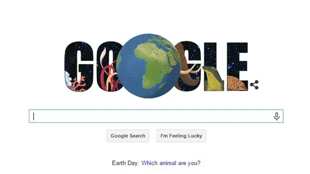 KKomodo Ada di Google Doodle Demi Rayakan Hari Bumi 2015