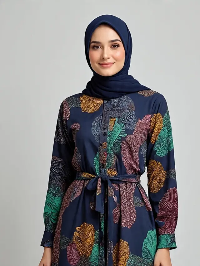 Tunik Batik Modern untuk Muslimah