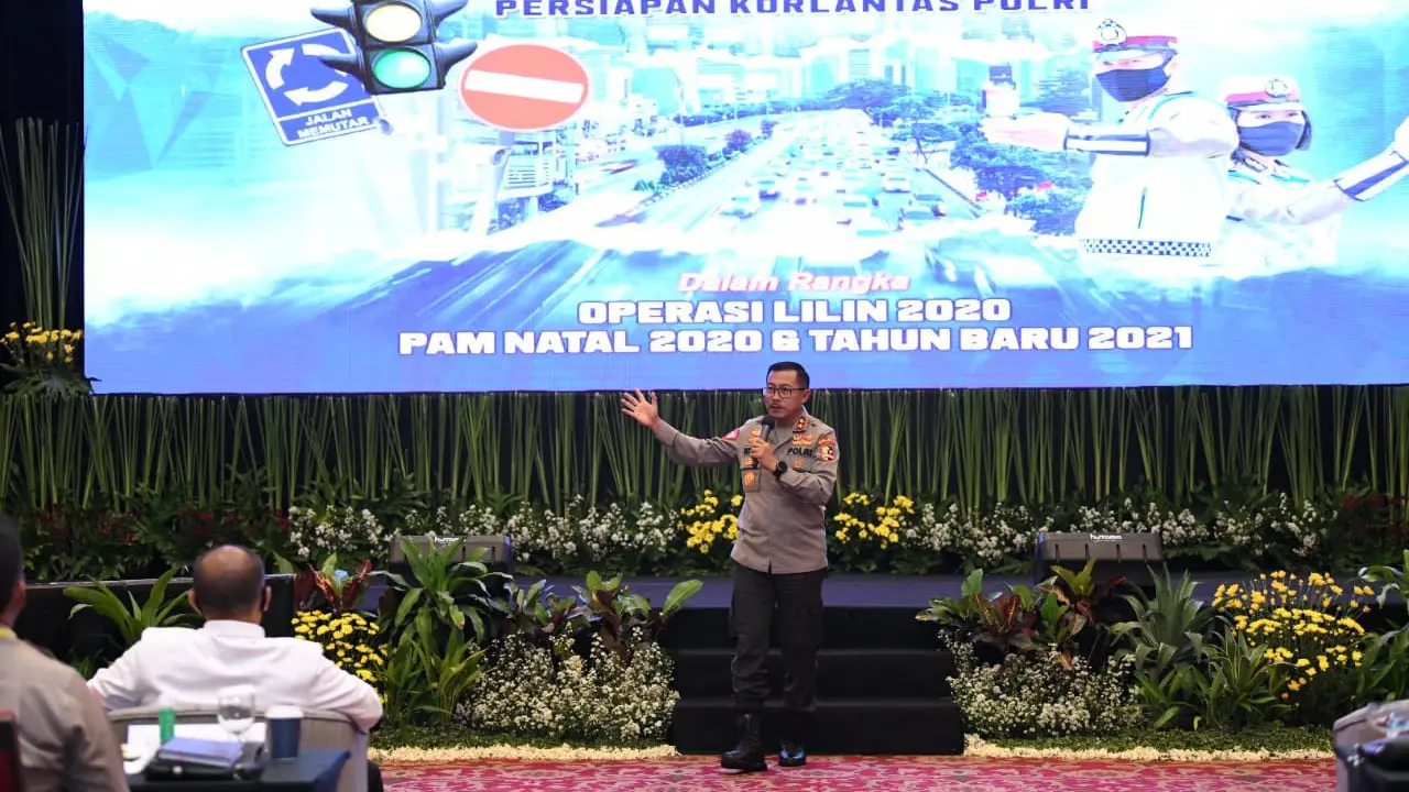 Kakorlantas Polri Irjen Pol Istiono menyampaikan Operasi Yustisi protokol kesehatan akan dilakukan Polri bersama TNI dalam skala besar selama Operasi Lilin 2020. (Istimewa)