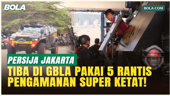 EKSKLUSIF! Persija Jakarta Tiba di Stadion Gelora Bandung Lautan Api, Menaiki 5 'Rantis'