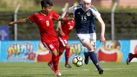 Duel Timnas Indonesia U-19 Vs Skotlandia U-20 di Turnamen Toulon 2017, Selasa (6/6/2017). (Bola.com/Memo Photo)
