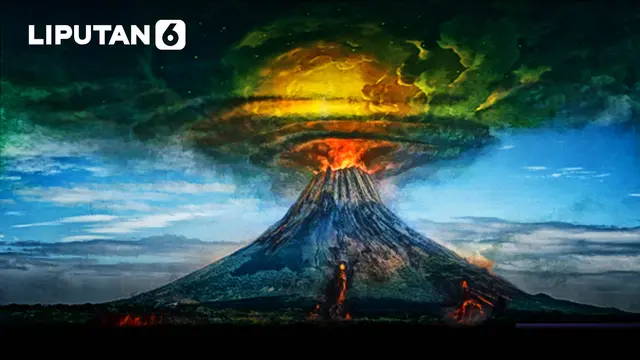 Ilustrasi Letusan Gunung Berapi