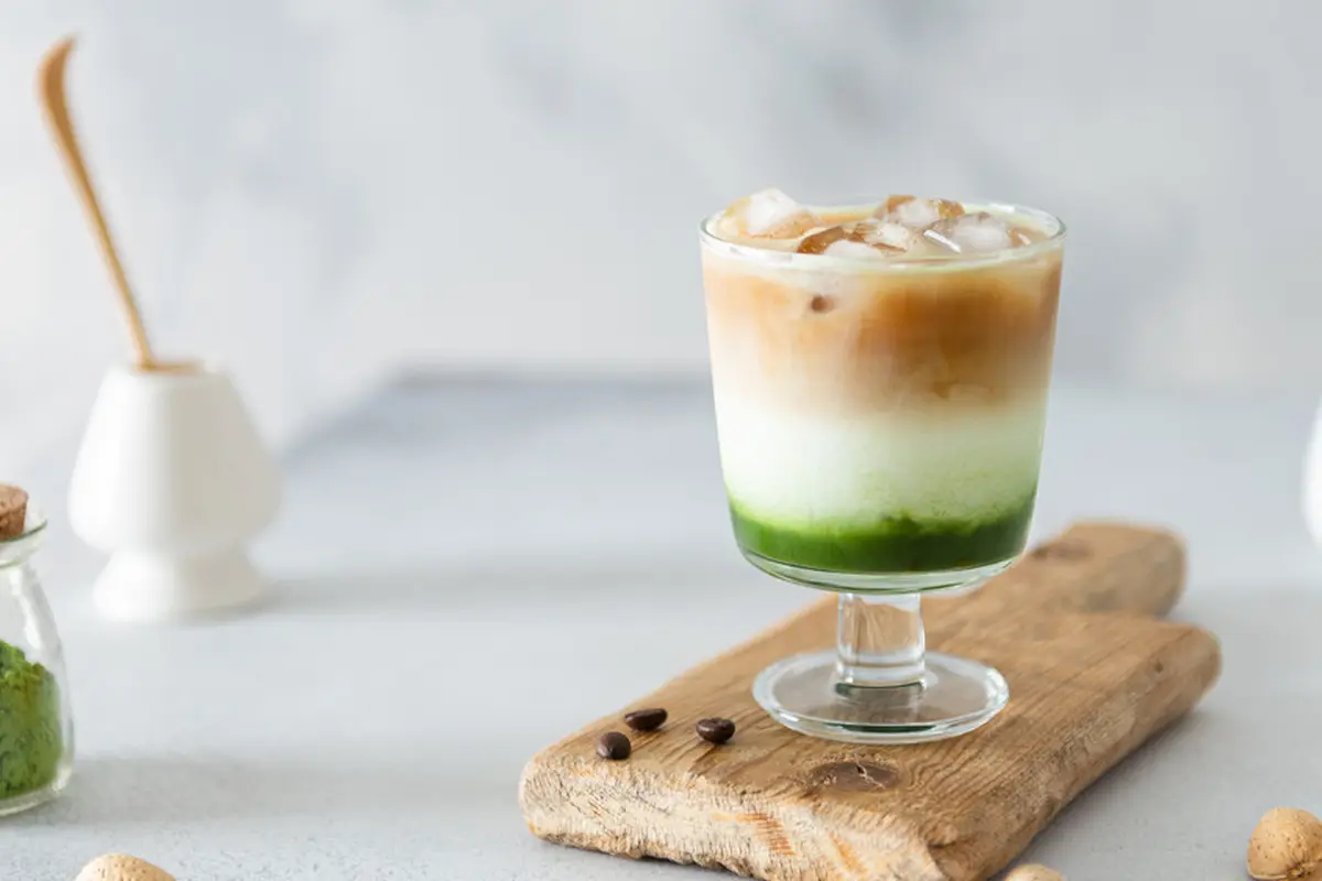 matcha coffee latte