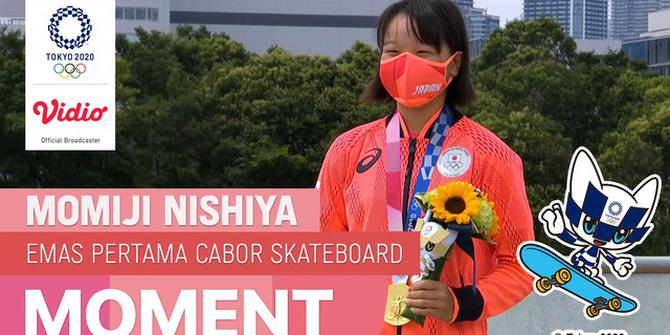 VIDEO: Aksi-Aksi Impresif Momiji Nishiya, Atlet Putri Berusia 13 Tahun Peraih Medali Emas Skateboard Olimpiade Tokyo 2020