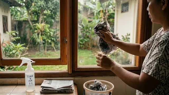 Daur Ulang Koran Bekas Serbaguna  (AI Generated)
