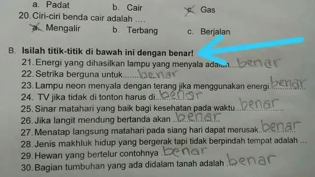 Ini Jawaban Kocak Saat Ujian yang Bikin Kamu Gagal Paham
