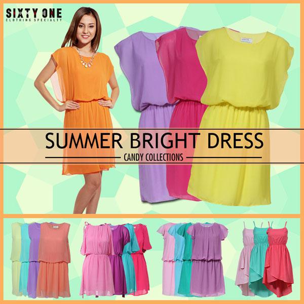 Koleksi Summer Dress Bright dengan yang hadir dengan 4 pilihan warna | copyright vemale.com