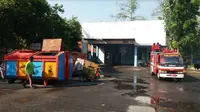 Pemkot Surabaya akan menjual bangunan pos pembantu Dinas Pemadam Kebakaran Kota Surabaya yang ada di Lakarsantri.  (Foto:Liputan6.com/Dian Kurniawan)