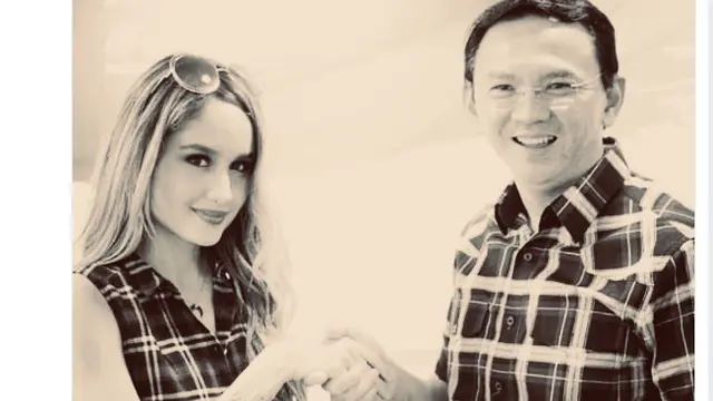 Cinta Laura menyambut kebebasan Ahok (Twitter)