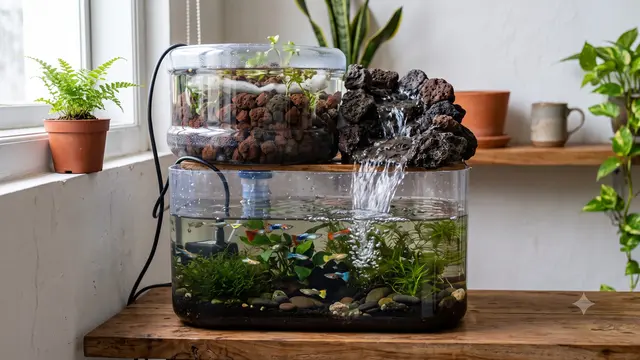 Kolam Mini dari Galon Bekas untuk Ikan Guppy