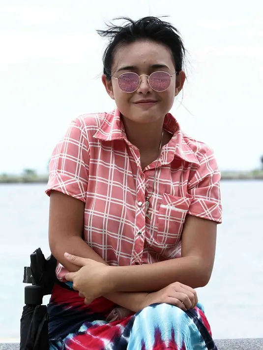 Kemenangan sinetron itu, dijadikan pemeran Ariel, putri duyung cantik nan gaul itu sebagai motivasi untuk kedepannya. (Deki Prayoga/Bintang.com)