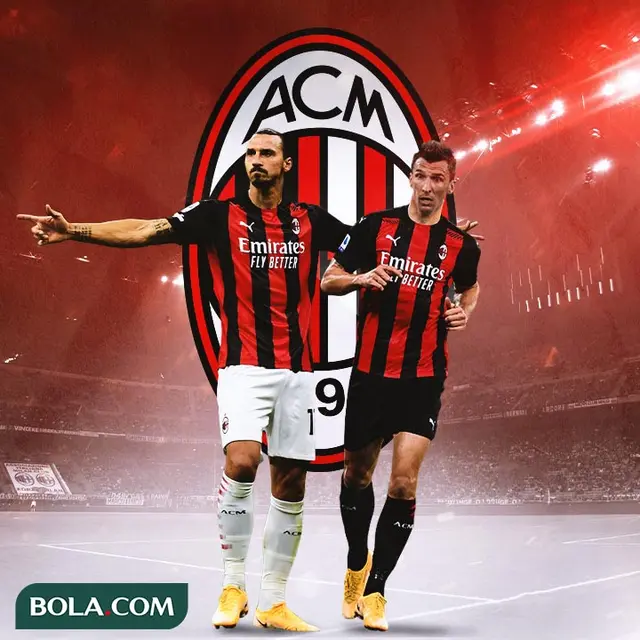 AC Milan - Zlatan Ibrahimovic dan Mario Mandzukic