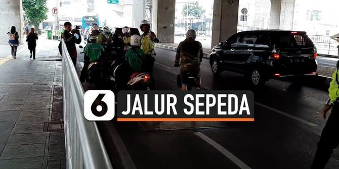 VIDEO: Razia Pelanggar Jalur Sepeda Mulai Dilakukan