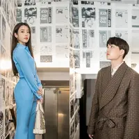 IU dan Kai EXO tampil menawan di pameran Gucci, Seoul. (Foto: Dok. Gucci).
