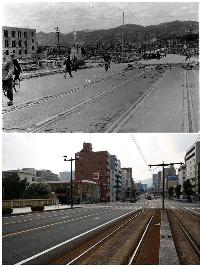 Foto Dramatis Hiroshima-Nagasaki Sejak Bom Atom Hingga Saat Ini