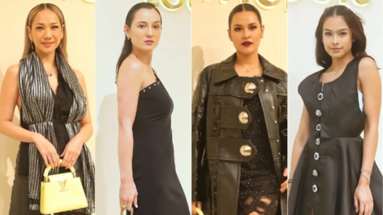 Selebritis Tampil Monokrom Sambil Bawa Tas Louis Vuitton