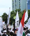 Sidang dugaan kasus penistaan agama Gubernur nonaktif DKI Jakarta Basuki Tjahaja Purnama alias Ahok kembali di gelar pada Selasa (27/12/2016). Sidang itu juga dihadiri oleh Front Pembela Islam (FPI). (Adrian Putra/Bintang.com)