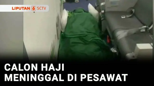 Seorang calon haji asal Sidoarjo meninggal dunia di dalam pesawat saat perjalanan menuju Tanah Suci.