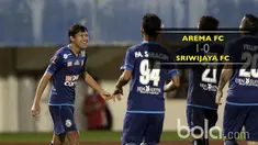 Arema FC melaju ke semifinal Piala Presiden 2017 usai mengalahkan Sriwijaya FC 1-0