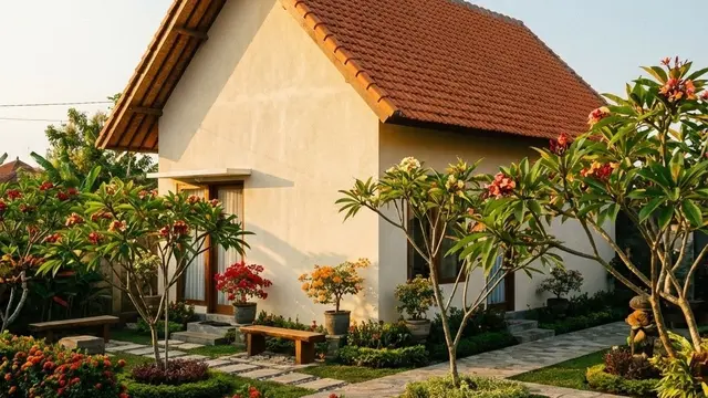 Model Rumah Kecil dengan Halaman Luas untuk Berkebun