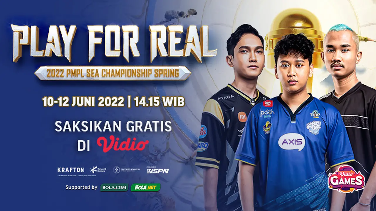 Link Live Streaming PMPL SEA Championship Spring 2022 di Vidio, 10-12 Juni 2022