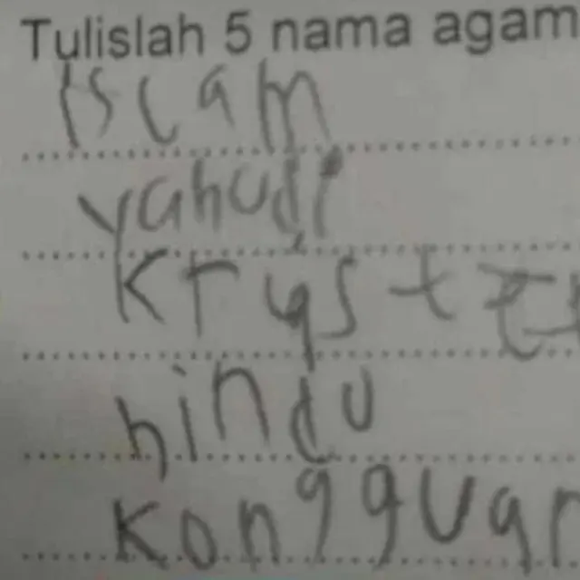 6 Jawaban Nyeleneh Murid di Soal Mata Pelajaran IPS Ini Bikin Guru Tepuk Jidat