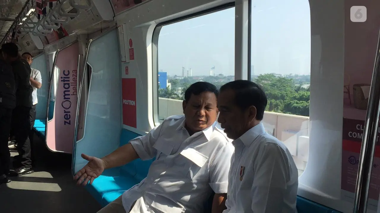 Pertemuan Jokowi dan Prabowo Subianto Usai Pilpres 2019 di MRT Jakarta