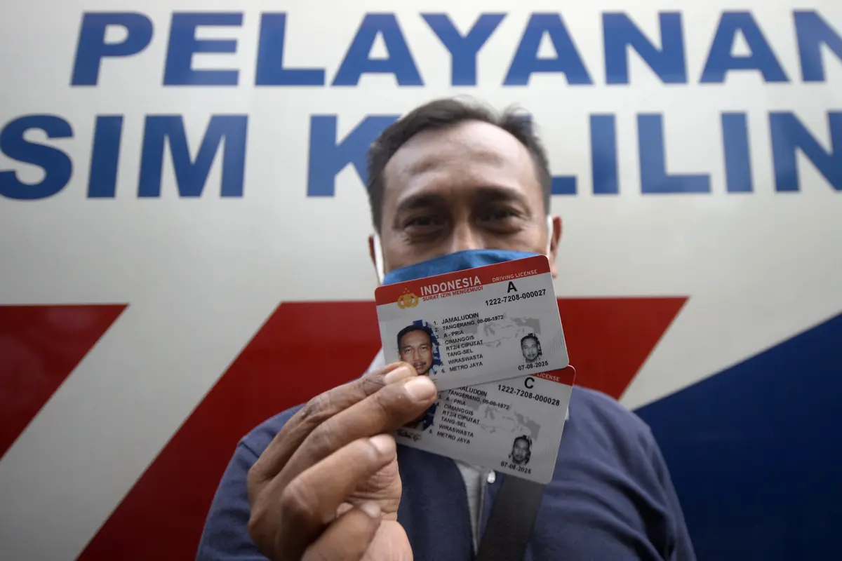 FOTO: Pelayanan SIM Keliling di Masa Pandemi COVID-19
