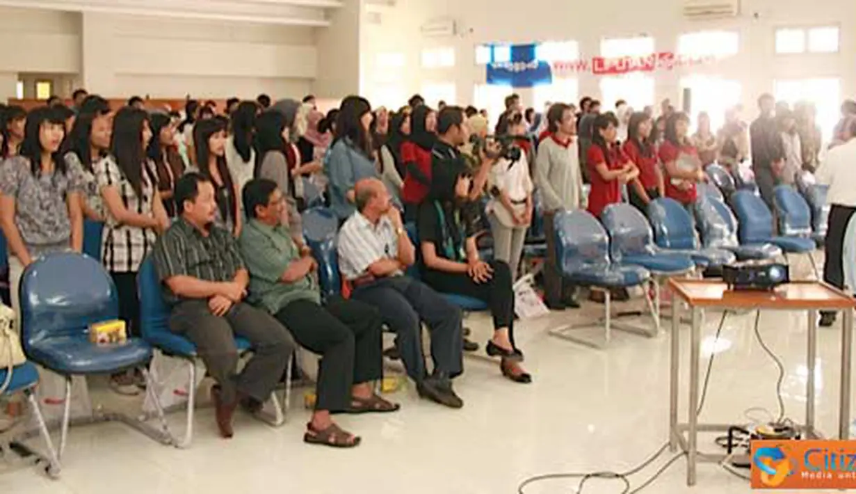 Citizen6, Semarang: Peserta workshop citizen jurnalism di Universitas Diponogoro, Semarang. (Pengirim: Ady Permadi)
