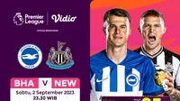 Link Live Streaming Brighton Vs Newcastle di Vidio, 2 September 2023. (Sumber: dok. vidio.com)