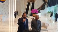 Ketua Umum (Ketum) Partai Nasdem Surya Paloh bertemu dengan mantan Perdana Menteri Malaysia Mahathir Mohamad di Nasdem Tower, Cikini, Jakarta Pusat.