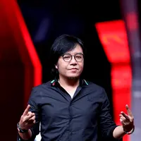 Dalam ajang pencarian bakat The Voice Indonesia, Ari Lasso bersama dengan Kaka Slank, Agnez Mo dan Judika. (Andy Masela/Bintang.com)