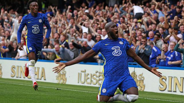 Foto: Tak Mau kalah dari Cristiano Ronaldo, Romelu Lukaku Juga Cetak 2 Gol saat Mengalahkan Aston Villa di Pekan Keempat Liga Inggris