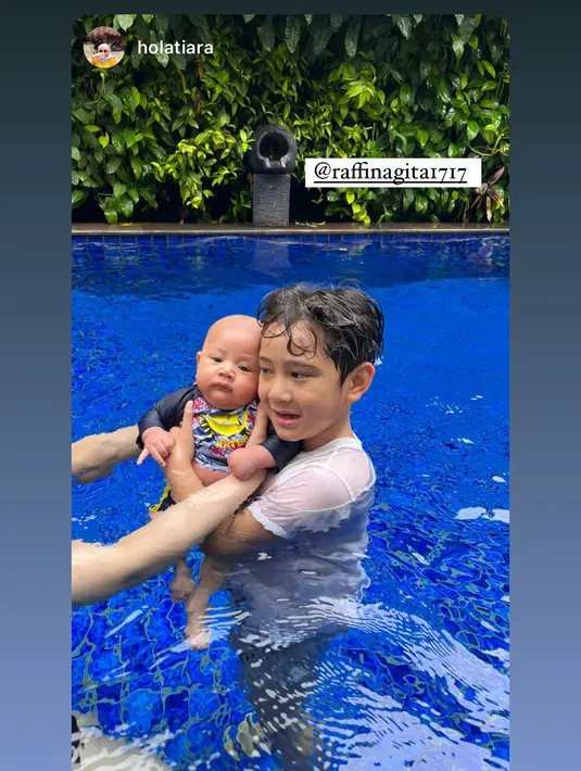 Nagita Slavina,Rayyanza dan Rafathar (Instagram/raffinagita1717)
