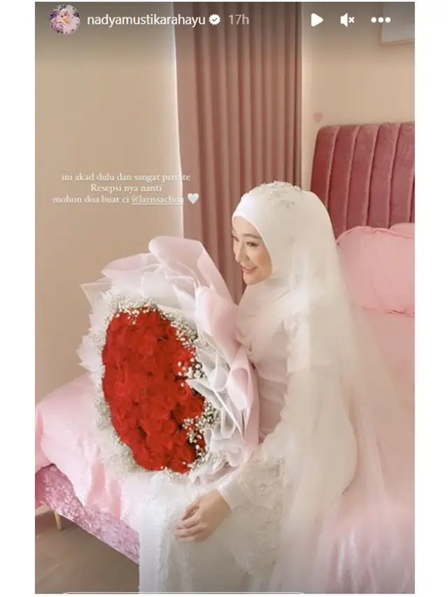 7 Potret Nadya Mustika di Akad Nikah Larissa Chou dan Ikram Rosadi, Jadi Bridesmaid