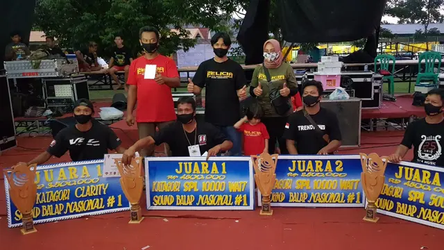 Kontes Sound Lapangan di Lapangan Pancasila, Markas Yonif 405/Suryakusuma, Wangon, Kabupaten Banyumas menciptakan rekor MURI. (Foto: Liputan6.com/Yonif 405)