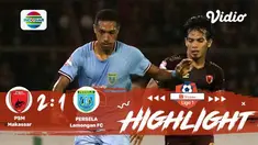 Pertandingan #ShopeeLiga1, antara #PSMMakassar vs #PerselaLamongan yang berlangsung di Stadion Andi Mattalata, Sulawesi Selatan pa...