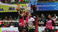 Putri Jakarta Pertamina Energi memenangi dua laga pada pekan pertama kompetisi bola voli Proliga 2018 di GOR UNY Yogyakarta, 19-21 Januari 2018. (Humas PBVSI)