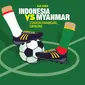  Indonesia vs Myanmar (Liputan6.com/Abdillah)