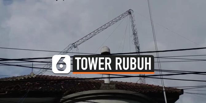 VIDEO: Tower BPN Garut Rubuh Timpa Bangunan Kantor. 1 Orang Tewas, 4 Orang Terluka