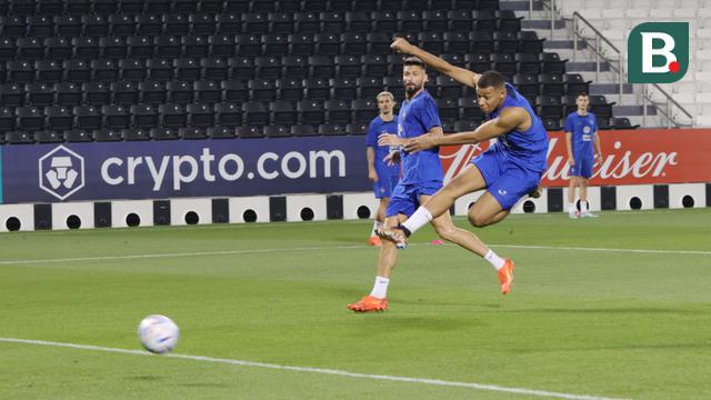 Foto: Mengintip Sesi Latihan Timnas Prancis Jelang Hadapi Polandia di Babak 16 Besar Piala Dunia 2022