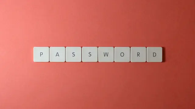Kertas putih bertuliskan password