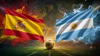 Ilustrasi Timnas Spanyol Vs Argentina di final Piala Dunia 2026. (Bola.com/AI)