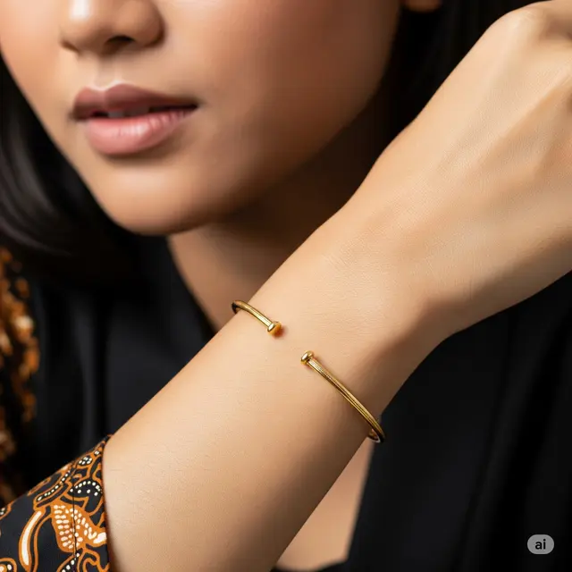 Model Gelang Emas Terbaru dan Harganya. Foto: Gemini