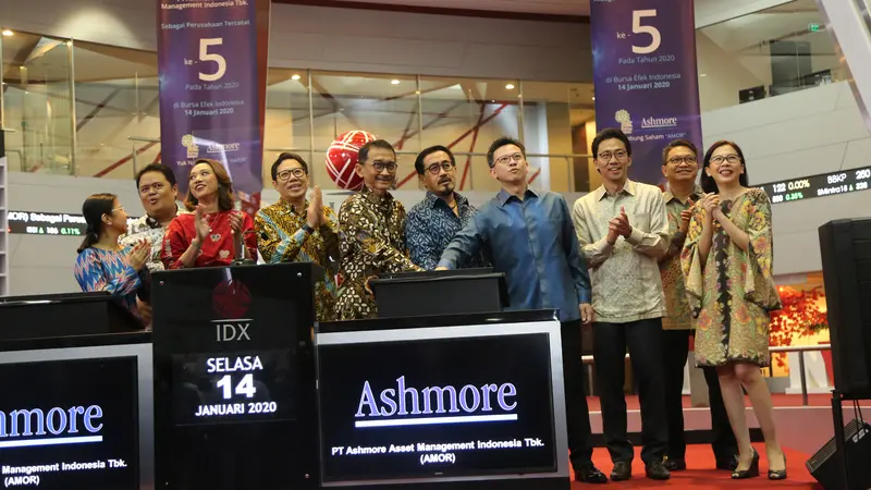 Pencatatan Perdana Saham PT Ashmore Asset Management Indonesia Tbk