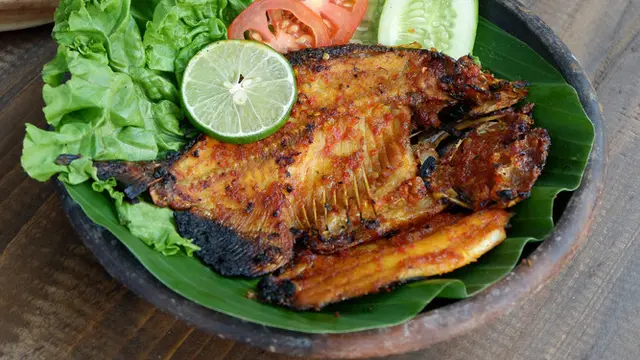ikan laut bakar