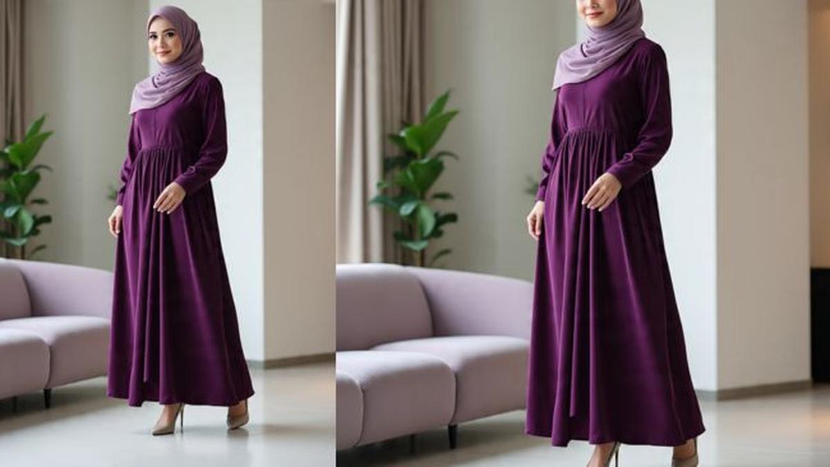 8 Model Gamis Syar’i A-Line Bahan Premium untuk Berbagai Acara, Tampil Nyaman dan Sopan