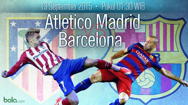 La Liga Spanyol: Atletico Madrid vs Barcelona (Bola.com/Samsul Hadi)