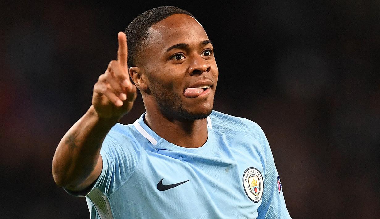 2. Raheem Sterling (Inggris) - Mencetak 19 gol pada semua ajang bersama Manchester City. (AFP/Paul Ellis)